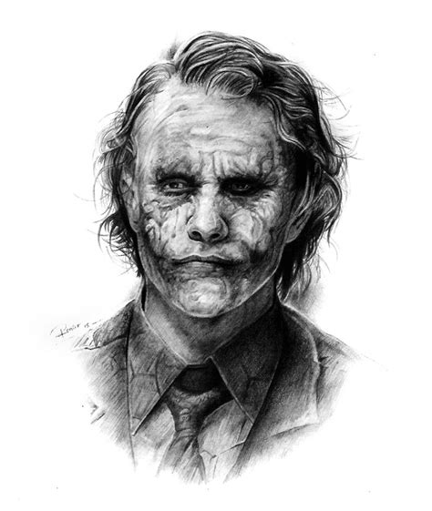 Pencil Drawing Joker Batman - pencildrawing2019