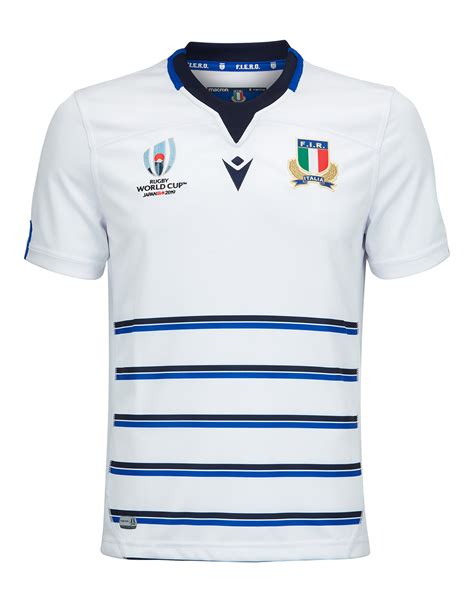 Macron Adult Italy Rugby World Cup Away Jersey - White | Life Style ...