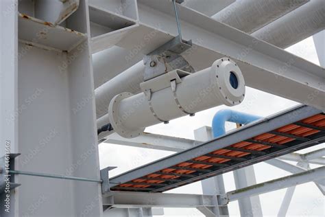 Explosion proof security camera at a jetty Stock Photo | Adobe Stock