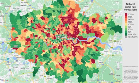 London drugs crime statistics in maps and graphs.