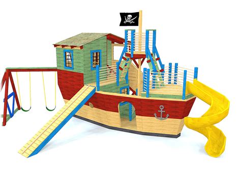 DIY Pirate Ship Plans | 8 Pirate Ship Playsets for Kids - Paul's Playhouses