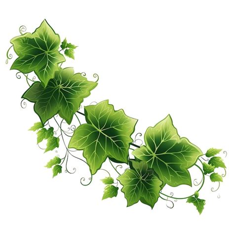 Premium AI Image | beautiful Ivy leaves with a lace texture watercolor ...