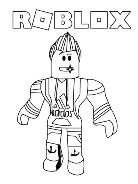 Roblox Logo coloring page - Download, Print or Color Online for Free