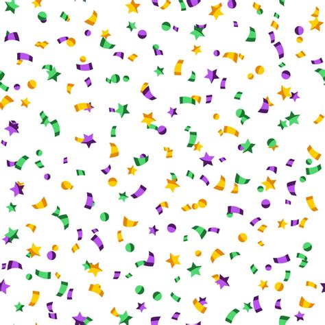 Mardi Gras Confetti Vector