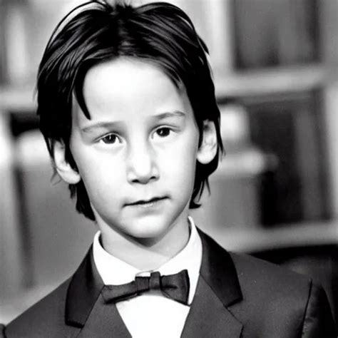 photograph of keanu reeves as a young child | Stable Diffusion