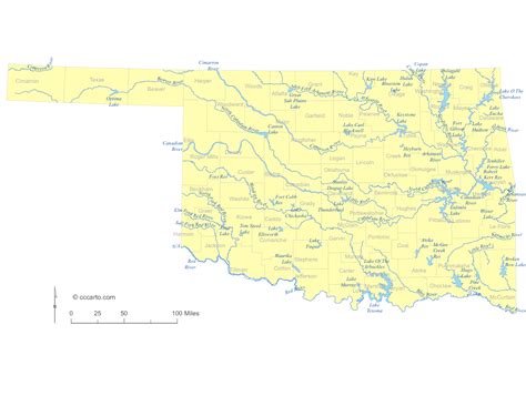 Oklahoma’s Rivers and Lakes - CCCarto.com