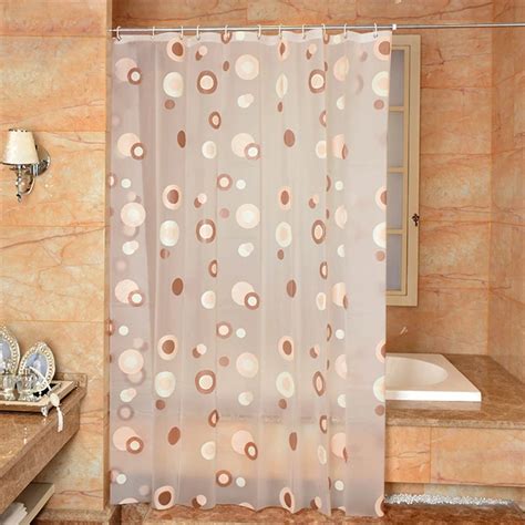 Plastic PEVA 3d Waterproof Shower Curtain Transparent White Clear ...