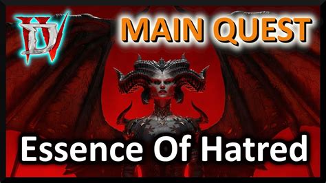 Essence Of Hatred - Main Quest - Diablo 4 - YouTube