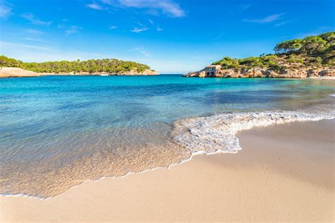 Picturesque beach Mallorca island, beautiful seaside bay of Cala S'Amarador, Spain Mediterranean ...