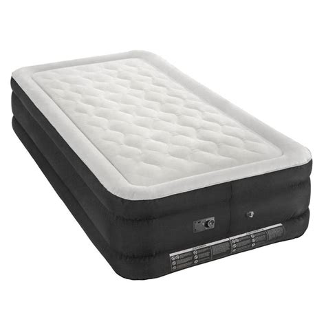 Air Comfort Deep Sleep Twin Size Raised Air Mattress with Built in Pump ...