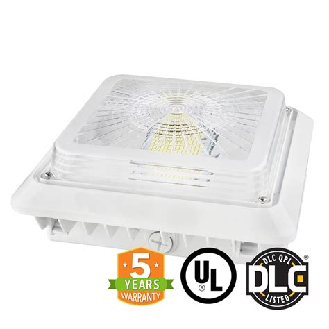 40W LED Canopy Light, Outdoor Gas Station Light, 5700K, UL-DLC – Green ...