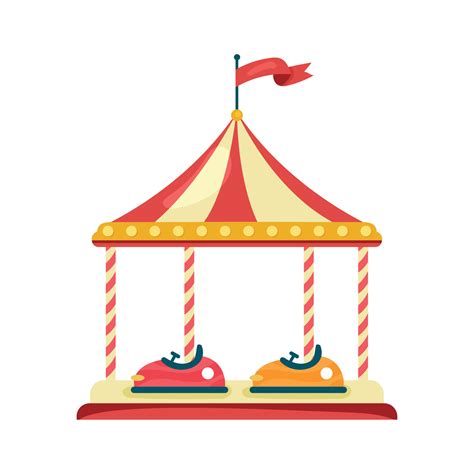 bumper cars amusement park 11453091 Vector Art at Vecteezy