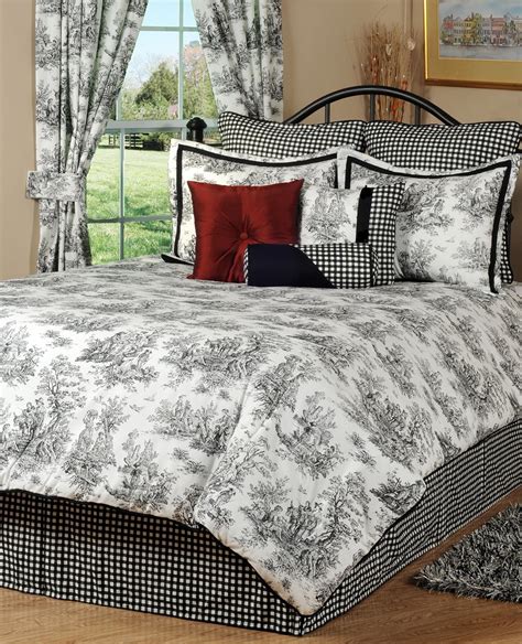 Best Black White Toile Bedding Set – Your Home Life