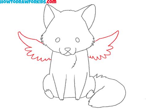 How to Draw a Wolf with Wings - Easy Drawing Tutorial For Kids