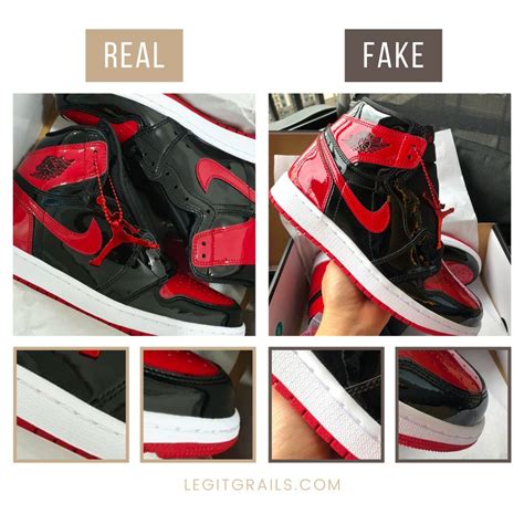 How to Spot Real vs Fake Jordan 1 Bred Patent – LegitGrails