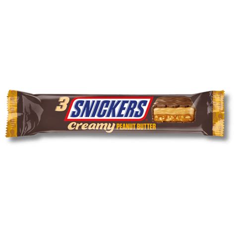 SNICKERS Creamy Peanut Butter Chocolate Trio Bar 54.75g | SNICKERS®