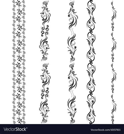 Seamless ornament border Royalty Free Vector Image