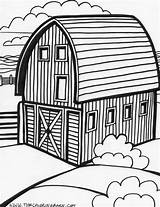 Farm Coloring Pages  The Barn sketch template