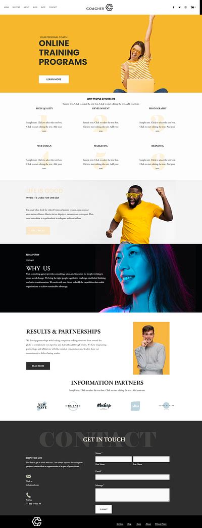 Premium Website Template designs, themes, templates and downloadable graphic elements on Dribbble