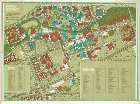 Michigan State University Campus Map Printable