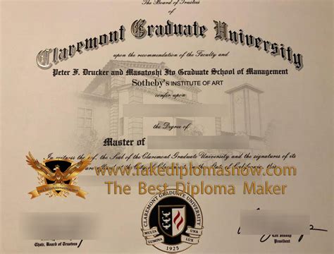 Is It Expensive To Order Fake Claremont Graduate University Diploma