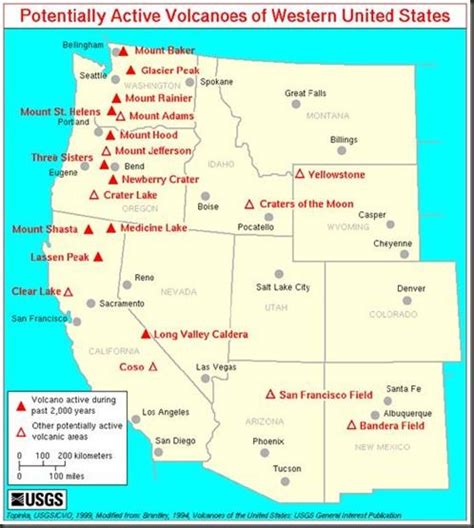 Safe and unsafe spots in Future America | Volcano, Geology, Map