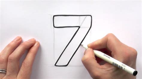 How To Draw A Number 2 In 3D - Number Set Drawing Stock Illustration - Download Image Now ...