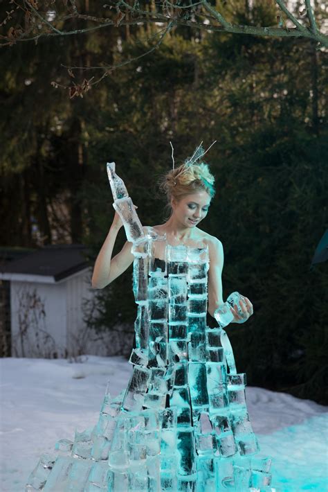 This Photographer Built an Ice Dress for Her Maiden of Finland Photo Shoot