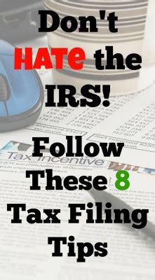 Don't Hate the IRS - Follow These 8 Tax Filing Tips - Retire Before Dad