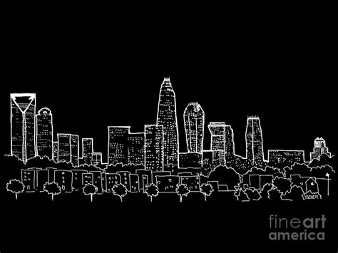 Charlotte Skyline Drawing at PaintingValley.com | Explore collection of ...