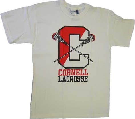 Cornell Lacrosse Tee – White | Bear Necessities Online Store