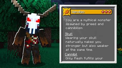 Minecraft Origins Mod: Wendigo (Custom Origin) | Minecraft summary | マイクラ動画