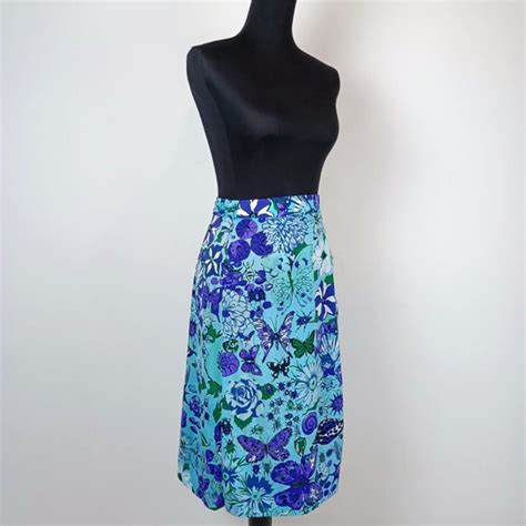 1960s flower skirt Ken Scott - Gem