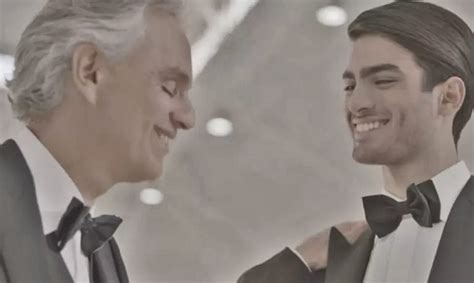 Andrea Bocelli and his son Matteo record stunning duet