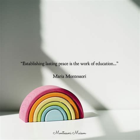 Montessori Peace Quote | Arts education quotes, Importance of art education, Importance of art