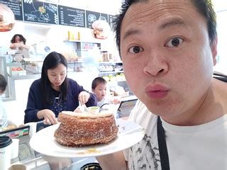 Alpha with cronut - Dominique Ansel Bakery, Omotesando | Flickr