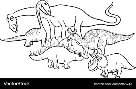 Coloring Pages A Dinosaur Cartoon