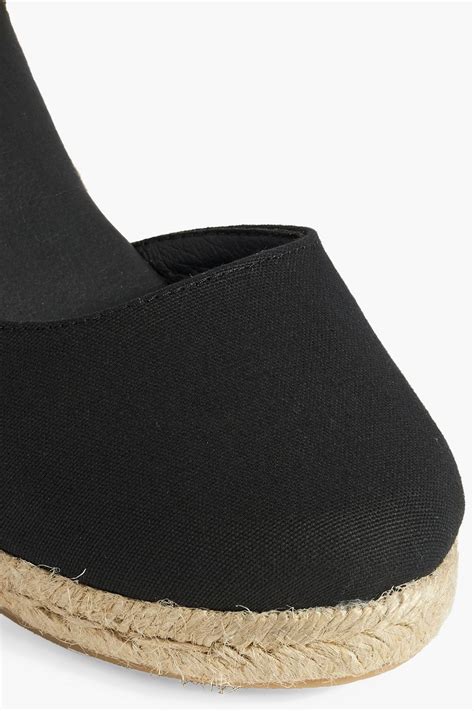 IRIS & INK Gabriella canvas wedge espadrilles | THE OUTNET