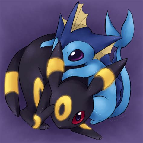 Umbreon + Vaporeon by stardroidjean on DeviantArt