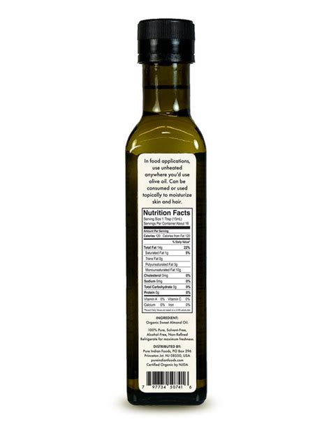 Buy Organic Almond Cooking Oil – Pure Indian Foods