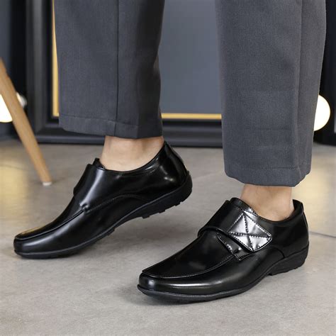 New men's shoes Leather school Shoes for men Business Formal Wear Black ...