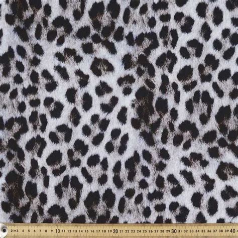 Snow Leopard Print Cotton Fabric Multicoloured 112 cm | Snow leopard, Printed cotton, Cotton fabric