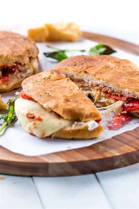 Focaccia Three-Cheese Italian Grilled Cheese Warm and toasted focaccia ...