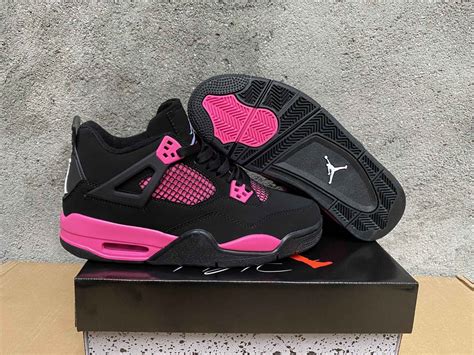 Air Jordan 4 Pink Thunder Sneakers Jordan 4 - Etsy