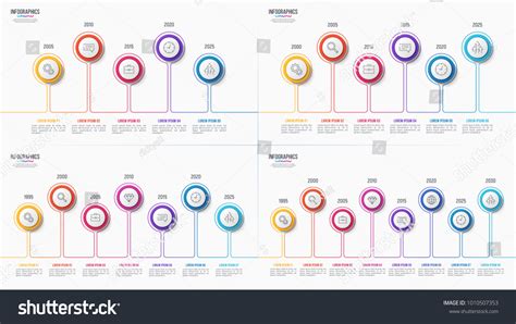 Vector 5 6 7 8 Steps Stock Vector (Royalty Free) 1010507353