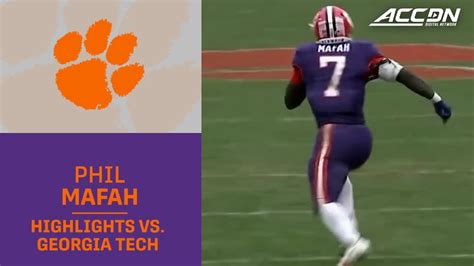 Clemson RB Phil Mafah Highlights vs. Georgia Tech - Win Big Sports