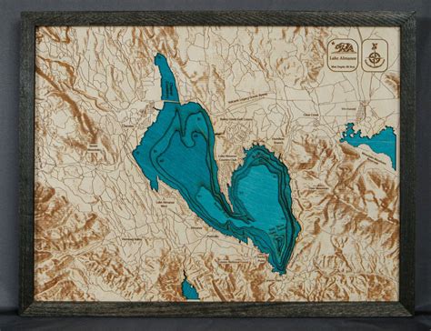 Lake Almanor 3D Wood Map – Tahoe Wood Maps