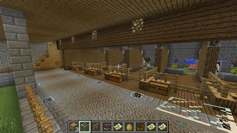 Minecraft - Big Barn - interior 11 by DemiWolfe on DeviantArt