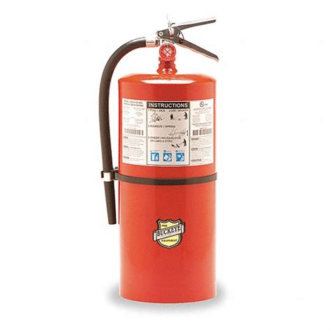 Fire Extinguisher, Dry Chemical, Monoammonium Phosphate, 20 lb, 6A:120B ...