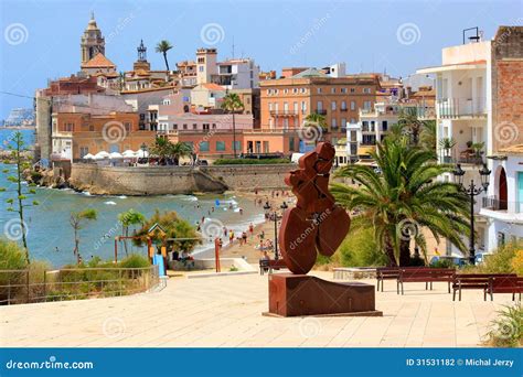 Sitges, Barcelona , Spain editorial photography. Image of tourism ...